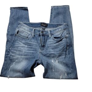 Judy Blue Relaxed Fit Distressed Blue Jeans Size 7/28